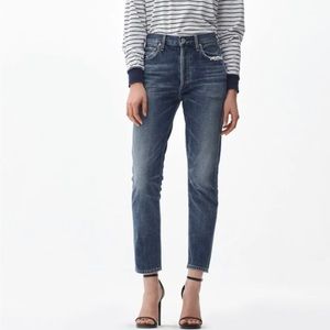 Citizens of Humanity Premium Vintage Liya High Rise Classic Fit Crop Jeans 26